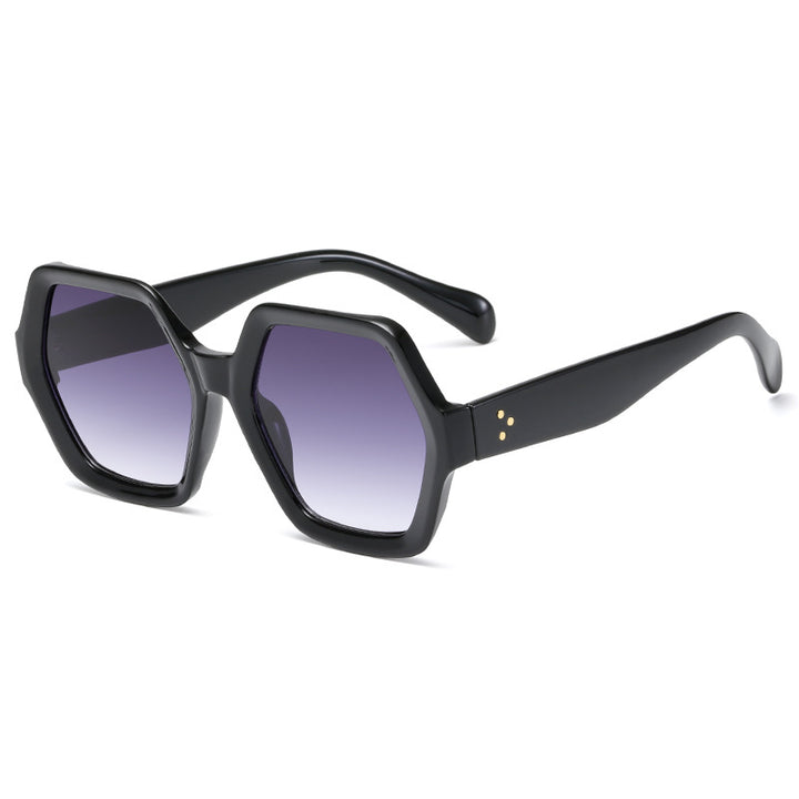 Dame geometrisk lesebrille i markant bikakestruktur-design Luvikno