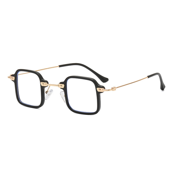 Dame kvadratisk motesolbrille med stilig metallramme Luvikno