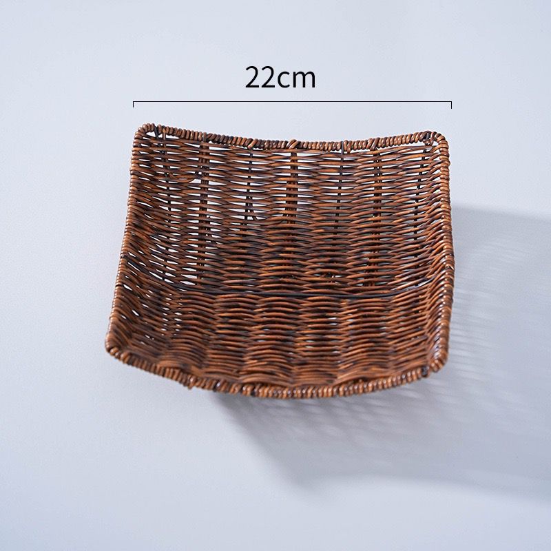 Unisex Elegant Rattan Serveringsfat Luvikno