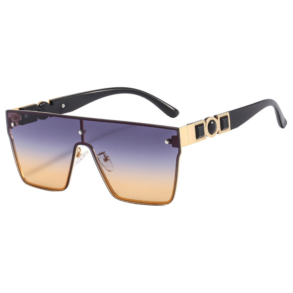 Dame oversized gjennomsiktig solbrille med moderne ramme Luvikno