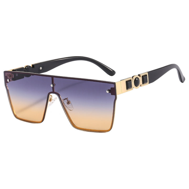 Dame oversized gjennomsiktig solbrille med moderne ramme Luvikno