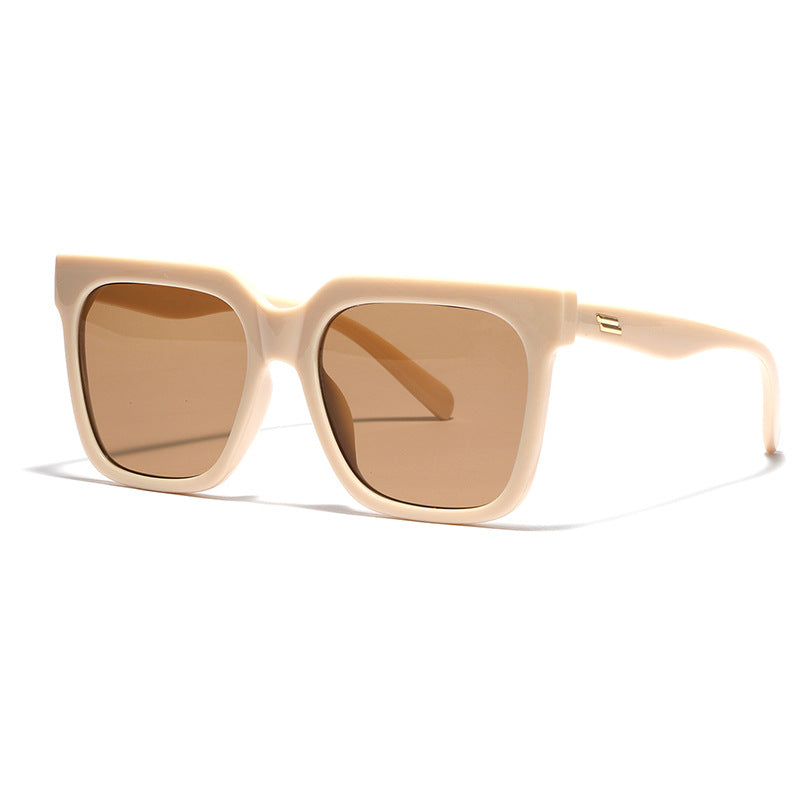 Dame firkantet solbrille med elegant skjoldpadde-design Luvikno