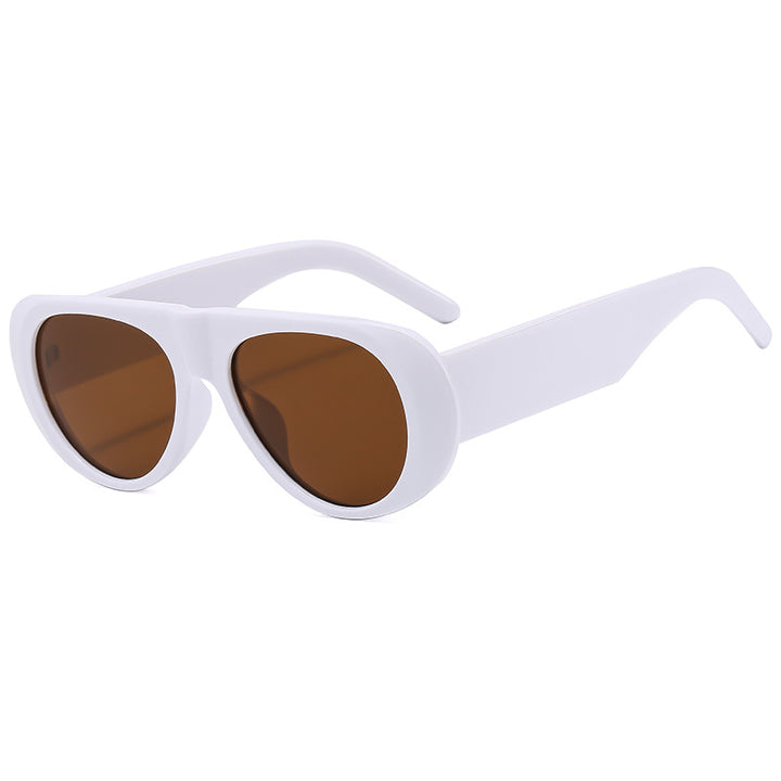 Dame eksepsjonell solbrille i trendy skilpaddesign Luvikno