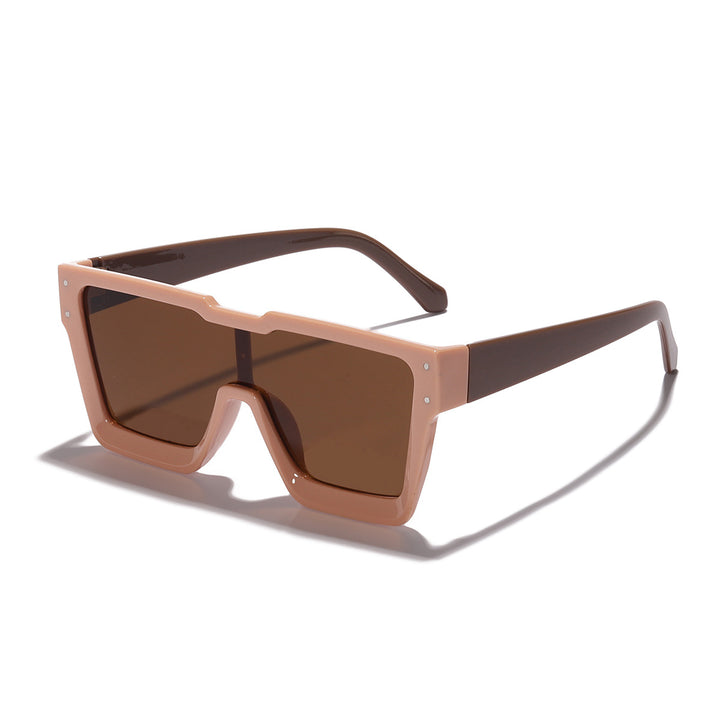 Dame statement solbriller med bred ramme og UV-beskyttelse Luvikno