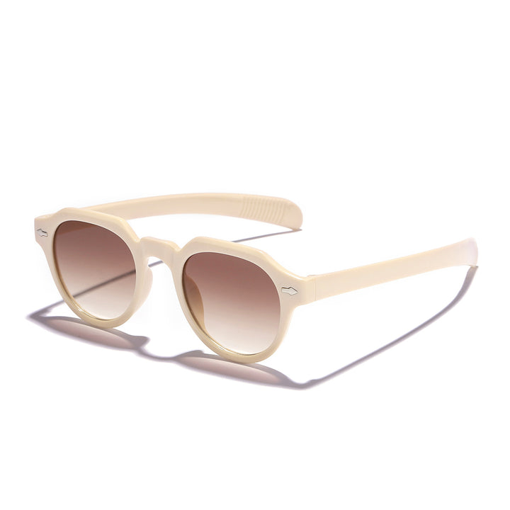 Dame solbrille med stillegående og unik ramme Luvikno