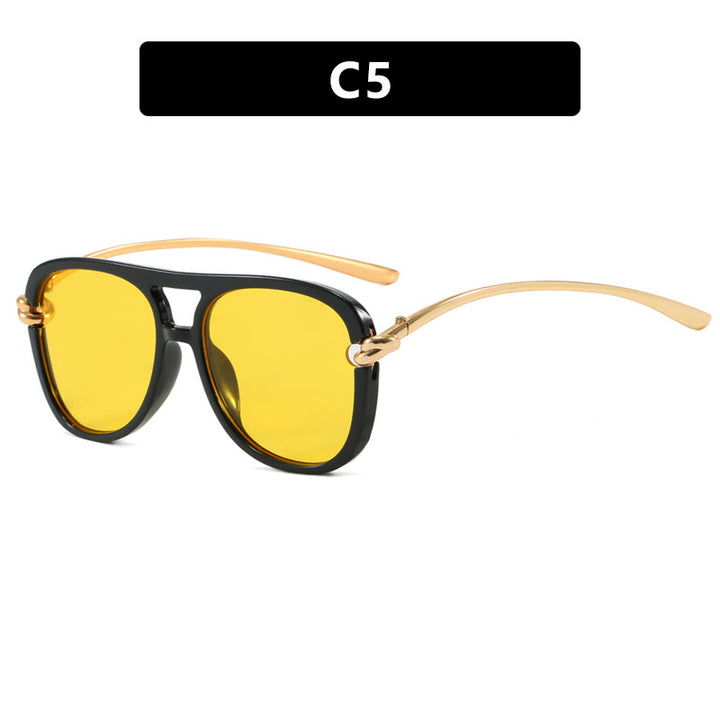 Dame sports solbrille med bred plastramme og UV-beskyttelse Luvikno