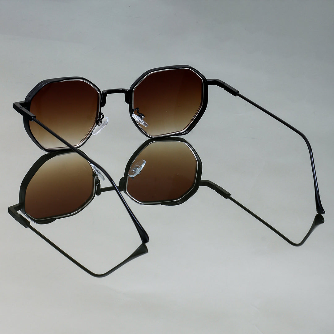 Dame solbriller i elegant, geometrisk stil med holdbar ramme Luvikno