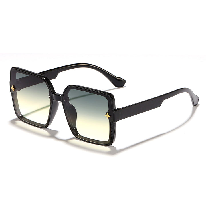 Dame kvadratisk solbrille med høykvalitets rammedesign og UV-beskyttelse Luvikno