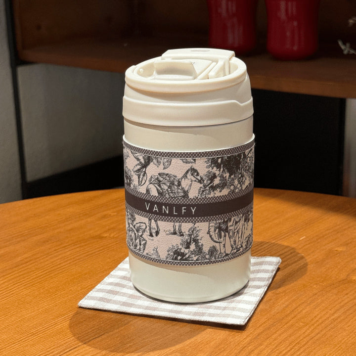 Dame Isolert kaffe-kopp med elegant design og sikkert lokksystem Luvikno