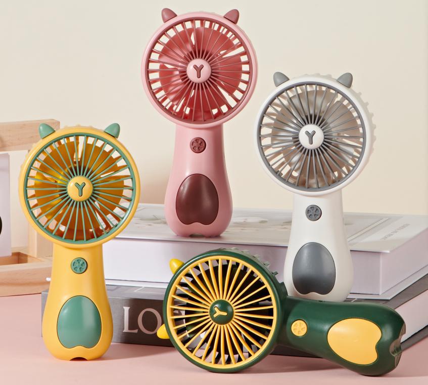 Unisex Bærbar Håndvifte med dyre-design og USB-opladningsfunktion Luvikno