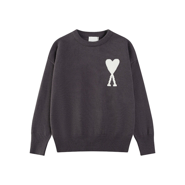 Luvik | Hjerte brodert dame genser