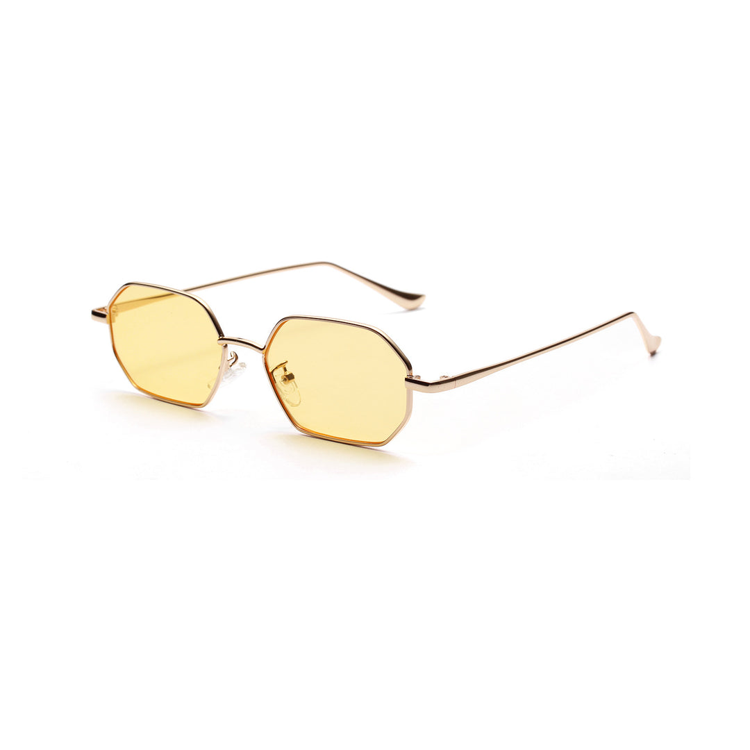 Dame moteriktig solbrille med innovativt åttkantet design Luvikno