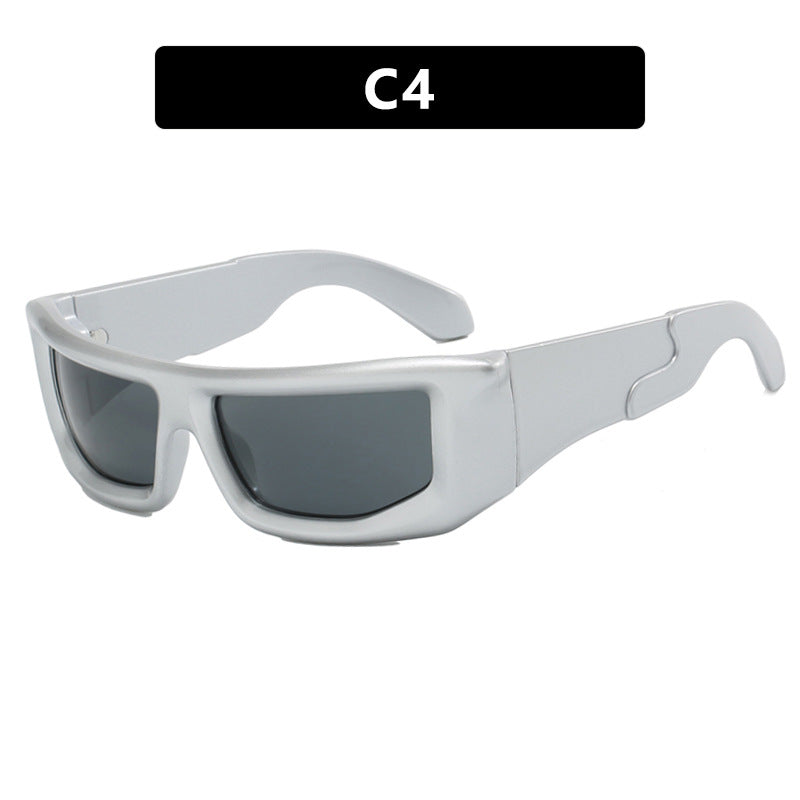 Dame sporty solbriller med bred ramme og polariserte glass Luvikno