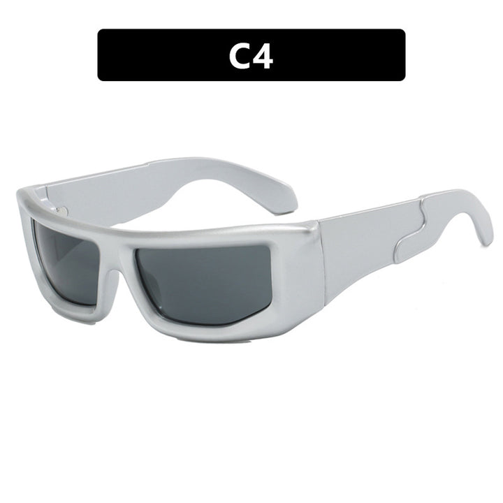 Dame sporty solbriller med bred ramme og polariserte glass Luvikno