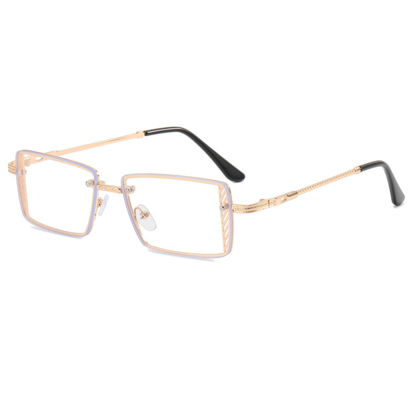 Dame Elegant kvadratisk solbrille med raffinerte rammedetaljer Luvikno