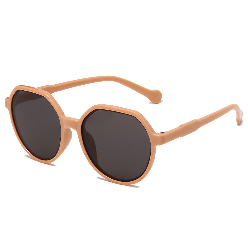 Dame moter solbrille med markant åttekant-design Luvikno