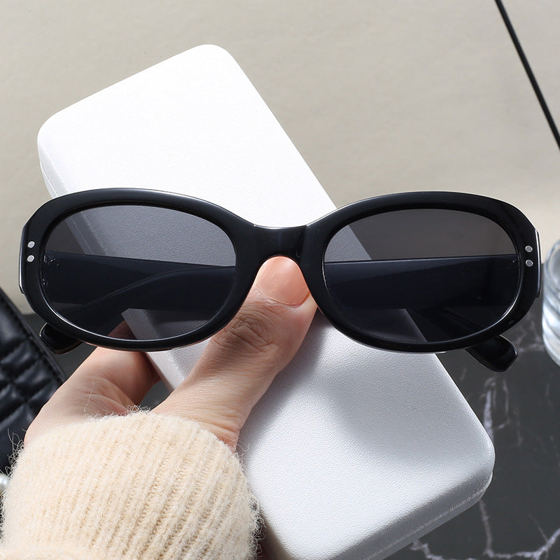 Damer elegante oversized solbriller med beskyttende UV-beskyttelse Luvikno