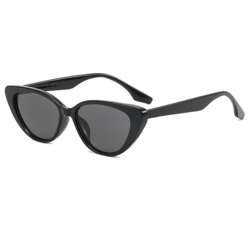 Dame moderne Cat-Eye solbrille med UV-beskyttelse og edel ramme Luvikno