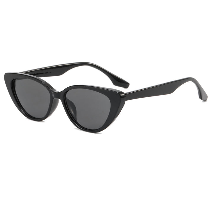 Dame moderne Cat-Eye solbrille med UV-beskyttelse og edel ramme Luvikno