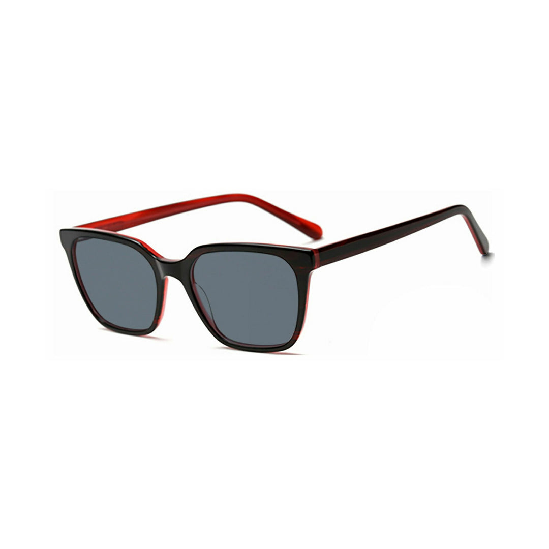 Dame moteframme solbrille med elegant, kvadratisk ramme og UV-beskyttelse Luvikno
