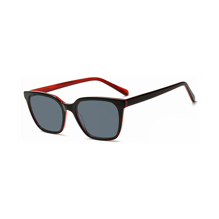 Dame moteframme solbrille med elegant, kvadratisk ramme og UV-beskyttelse Luvikno