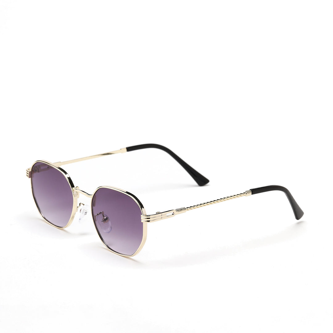Dame moterik solbrille med ramme i høy kvalitet av metall og elegante linser Luvikno