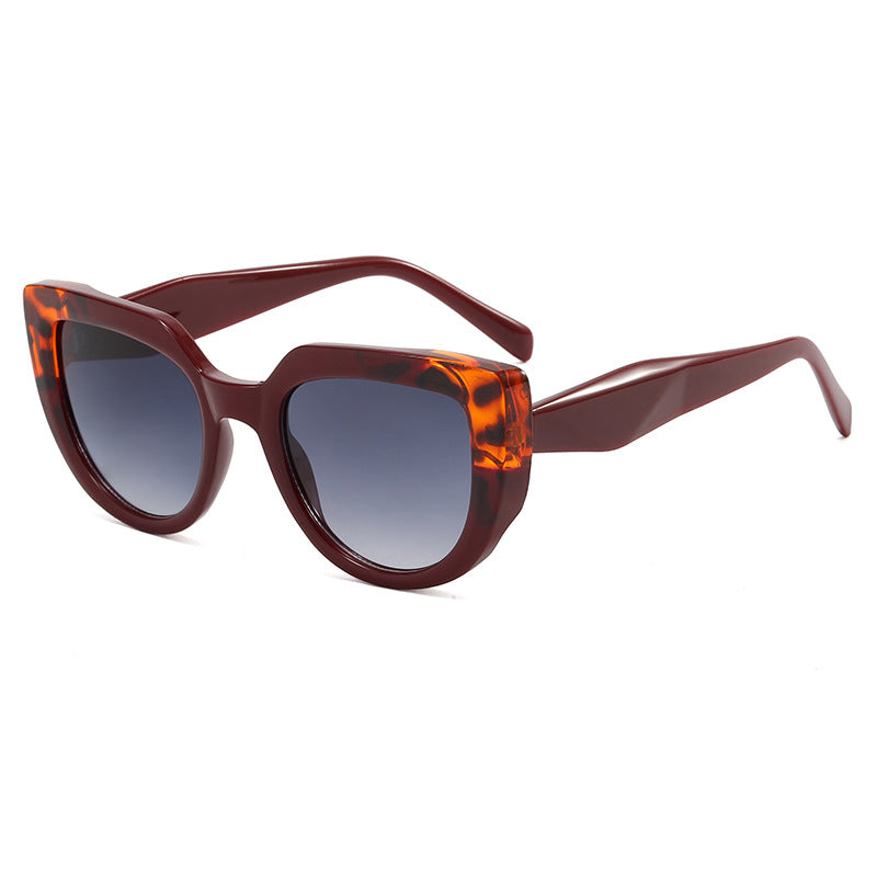 Dame moterik oversized solbriller med unikt design Luvikno