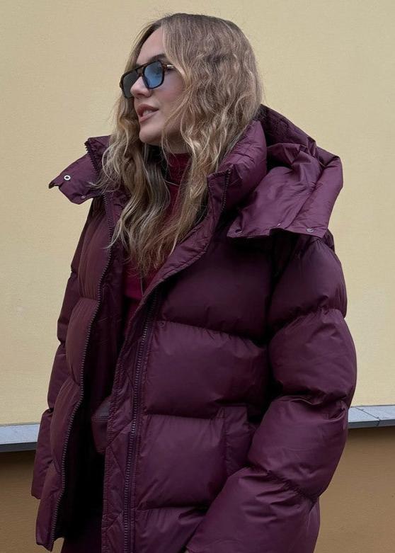 Luvik | Burgunderfarget Puffer-jakke - Luksus Vinter Komfort