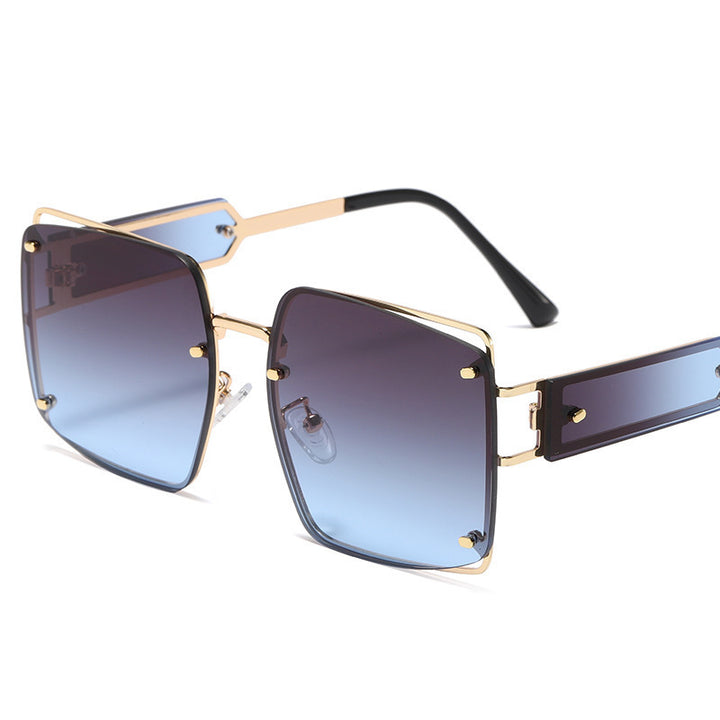 Damer elegante oversized solbriller med markant geometrisk design Luvikno