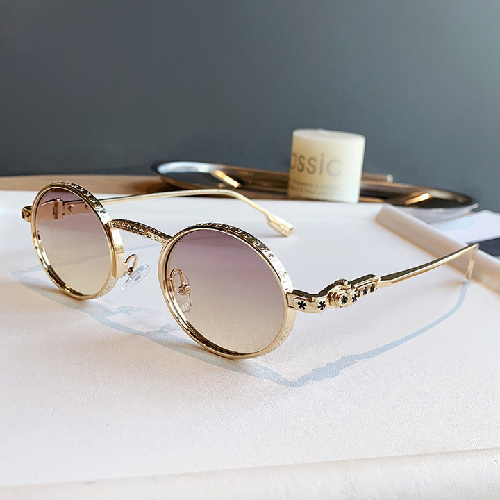 Dame Elegant solbrille med filigran detaljer Luvikno