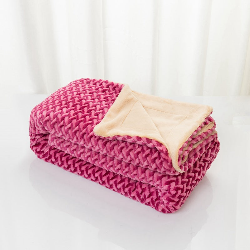 Damer myk og koselig mikrofiber-pledd Luvikno