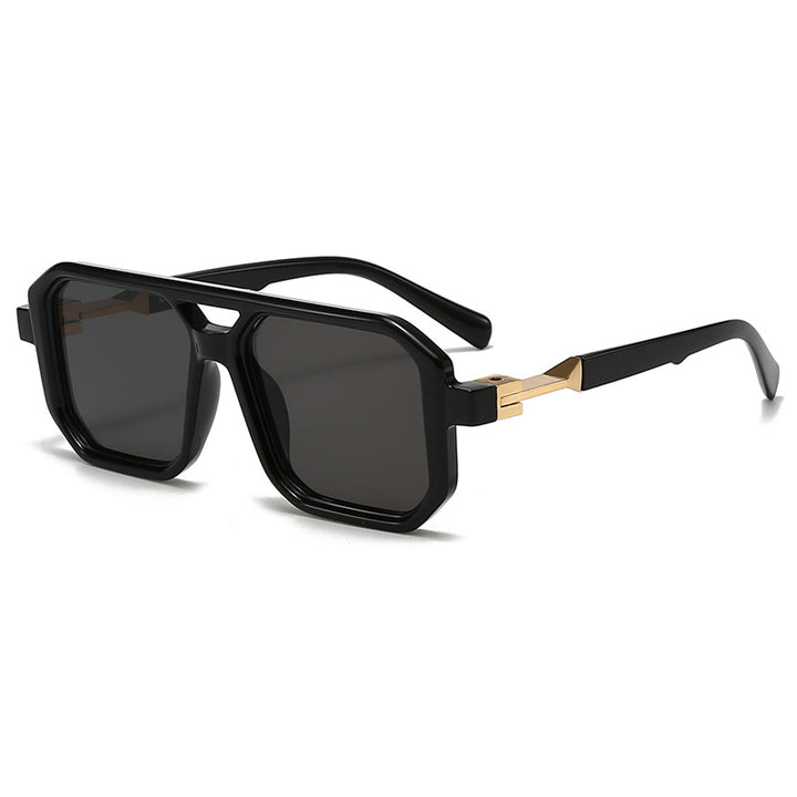 Dame stilige oversized solbriller med geometrisk ramme Luvikno