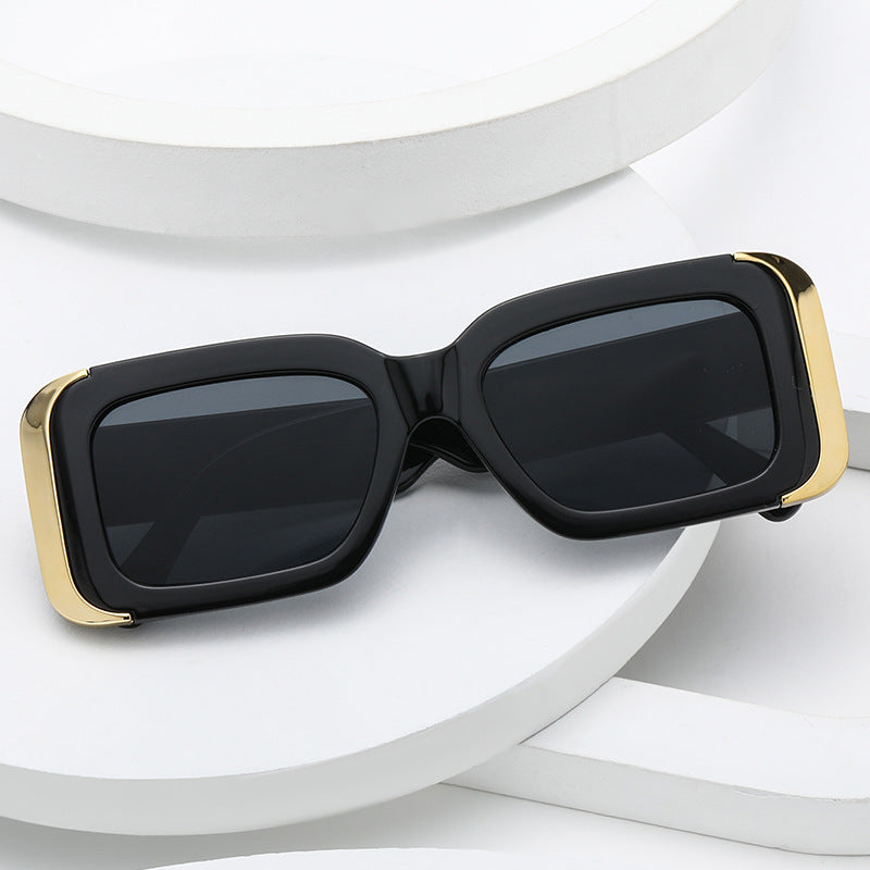 Dame Oversized-solbriller i moderne dyreprint-design Luvikno