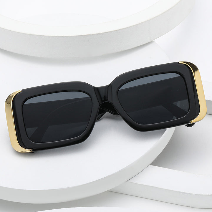 Dame Oversized-solbriller i moderne dyreprint-design Luvikno