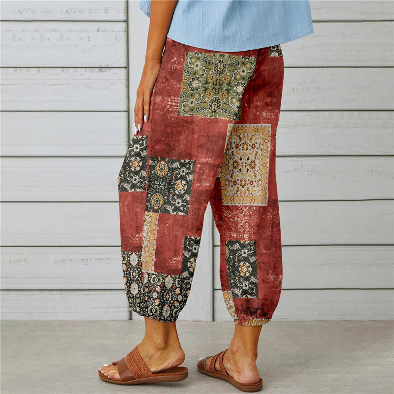 Luvik | Puuvilla Ja Pellava  Vintage -Tulostushousut