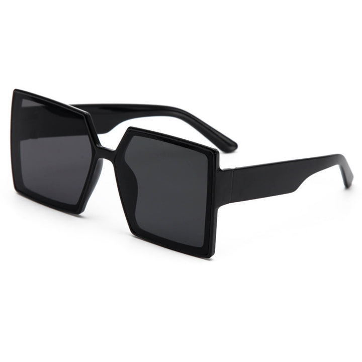 Dame Modiske oversized solbriller i moderne hexagon-design Luvikno