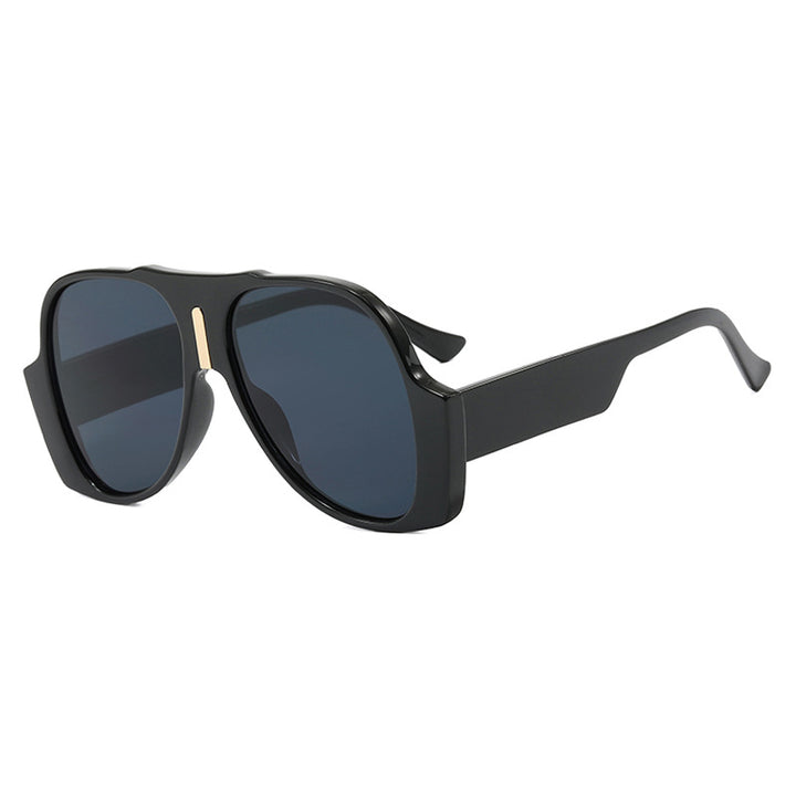 Dame kvadratisk solbrille med unikt dyremønster ramme og UV-beskyttelse Luvikno