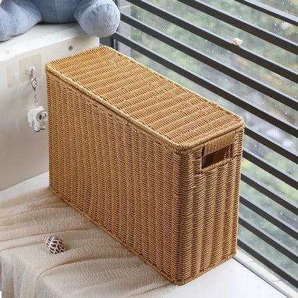 Unisex dekorativ Rattan oppbevaringsboks Luvikno