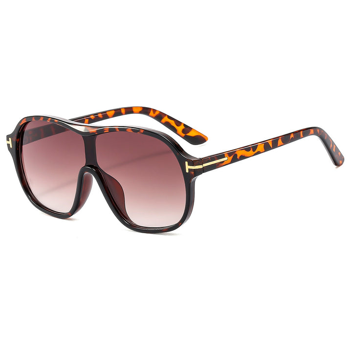 Dame moteriktig oversized solbrille med innovativt design Luvikno