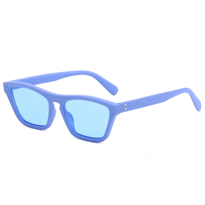 Dame chic solbriller i trendy geometrisk design Luvikno
