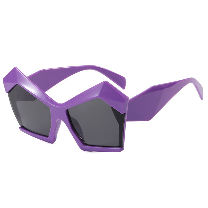 Dame geometrisk designerbrille Luvikno