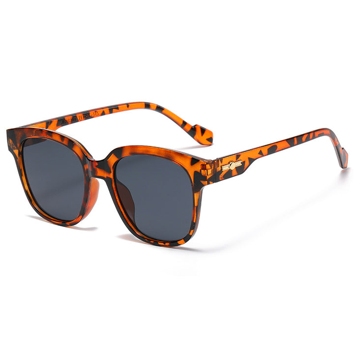Dame Kvadratisk solbrille i elegant skilpadde-design Luvikno