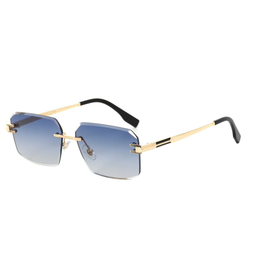 Dame Geometrisk Designer-solbrille med luksuriøs metallramme og høykvalitets UV-beskyttelseslinser Luvikno