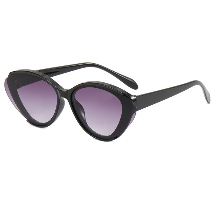Dame Oversized solbrille med gradient Luvikno