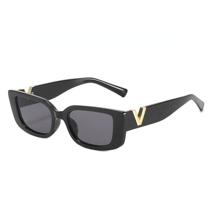 Dame moterik solbrille med markant trykk Luvikno