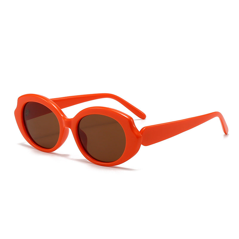 Dame moderne runde designer-solbriller Luvikno