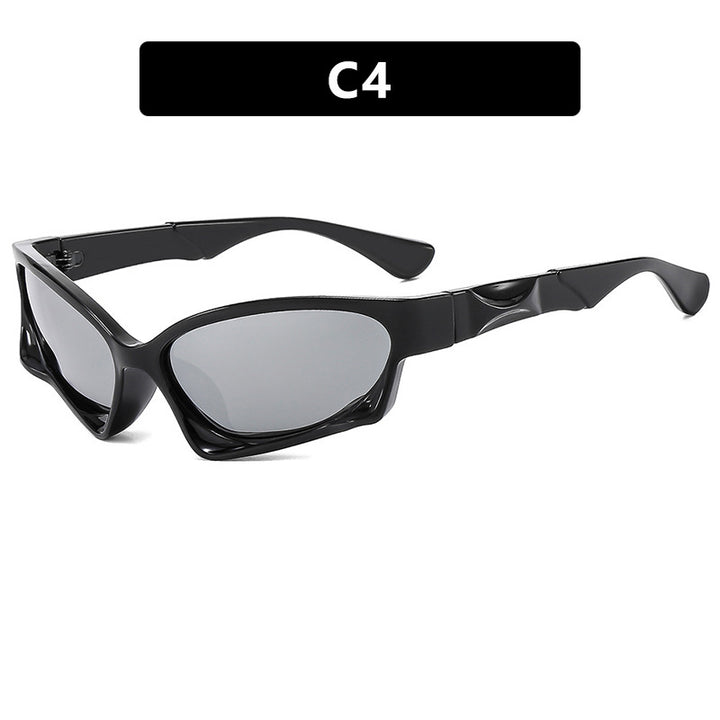 Dame sporty solbrille med moderne, aerodynamisk design Luvikno