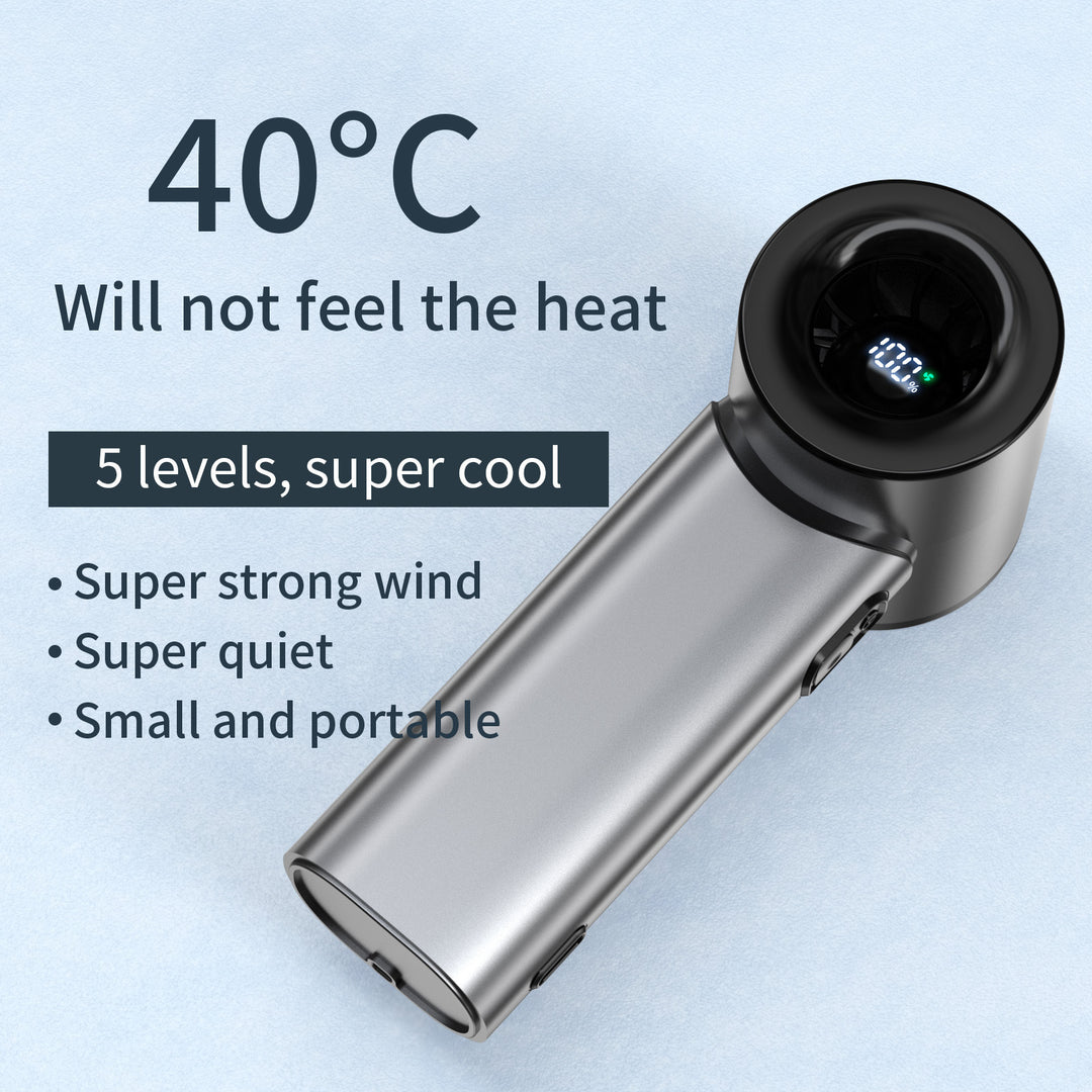 Damer Bærbar Håndvifte med intelligent Temperaturovervåkning Luvikno