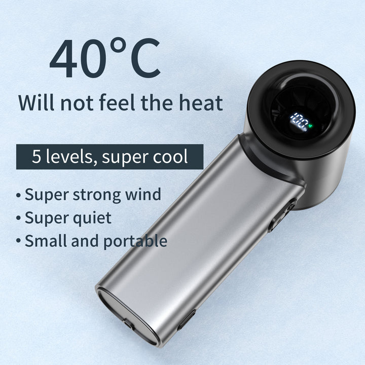 Damer Bærbar Håndvifte med intelligent Temperaturovervåkning Luvikno