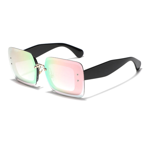 Dame kvadratisk solbrille med innovativ ramme Luvikno